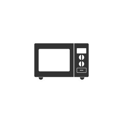 Canvas Print - Microwave oven icon isolated on transparent background