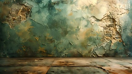 Wall Mural - empty old concrete wall texture. painted distressed wall surface. grungy wall. grunge colorful stone