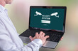© thodonal - Security system concept on a laptop