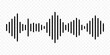 Sound wave icon isolated on transparent background