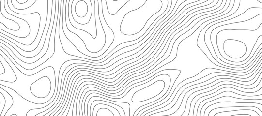 Wall Mural - Topographic map background geographic line map pattern .panorama view black color wave curve lines .geographic mountain relief abstract grid .the concept map of a conditional geography map .