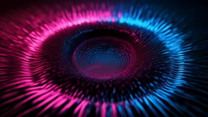 Poster -  Vibrant abstract tunnel, perfect for futuristic or psychedelic visuals