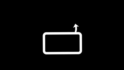 Wall Mural - phone rotation from vertical to horizontal or reverse. turn and rotate your device smartphone icon a