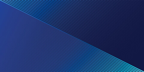 Modern dark blue banner background with geometric diagonal overlay and glowing lines eps 10.