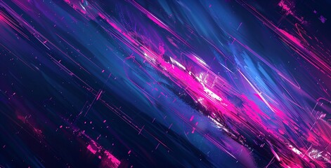 Canvas Print - Pink Blur: A Colorful Blur of Pink and Purple Generative AI