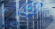 © vectorfusionart - Image of data processing over server room