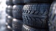Rubber Rush Black Tire Trend Generative AI