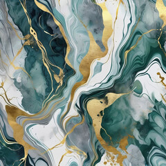 marble stone background graphite grain gold and white green fine texture 