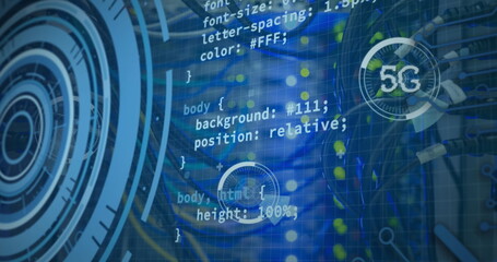 Poster - Image of data processing over computer wires
