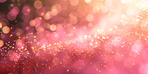 Wall Mural - Abstract glowing background with bokeh lights
