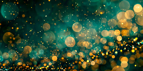 Wall Mural - Abstract glowing background with bokeh lights