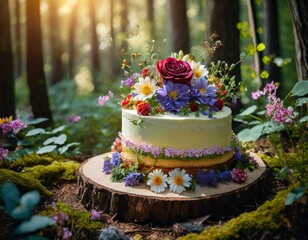 A cake fit for a fairytale enchanting birthday celebration