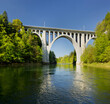 Viadukt über die Orbe, Vallorbe, Waadt, Schweiz