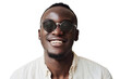 © Khaqan - Smiling Man Sunglasses on transparent background,