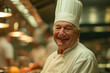 © Andrii  - Radiant Culinary Wisdom: A Joyful Senior Chef in the Heart of the Kitchen