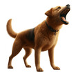 Detailed Barking Dog PNG Illustration: High-Quality Image of Alert Canine - Barking Dog Transparent Background, Barking Dog PNG Image
