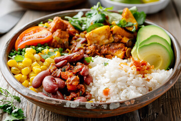 Bandeja paisa, typical Colombian main dish - Gastronomy of Antioquia