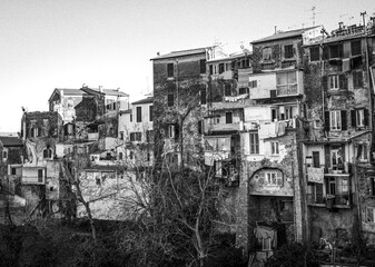 Canvas Print - old houses