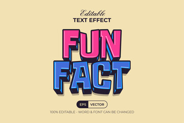Poster - fun fact text effect