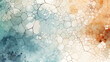 Abstract Aqua and Amber Mosaic Gradient
