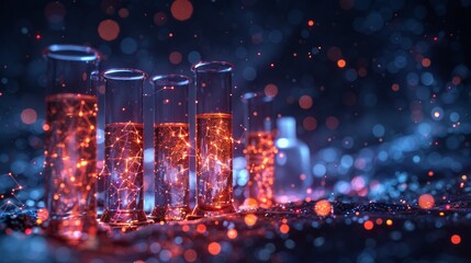 Leinwandbilder - Objects isolated on a dark background. Science modern polygonal image of stars in the form of a starry sky or space with stars made up of points, lines, and shapes.