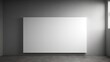 © ai_artist - Blank Projector Screen Mockup on the Wall