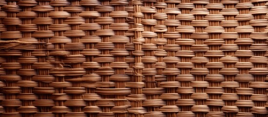 Poster - Elegant Macro Shot of Intricate Woven Wallpaper Pattern in Close-Up Detail