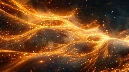 Aufkleber - A striking image featuring a vivid yellow and black background, illuminated by an abundance of light.