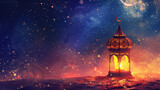 Fototapeta  - Background for Ramadan and religious occasions