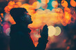 Innerer Frieden: Mann betet in spiritueller Andacht