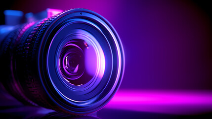 Sticker - Close-up of camera lens capturing details