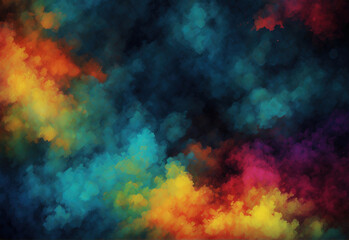 Wall Mural - Colorful Clouds Abstract Background, Abstract Smoke Background.