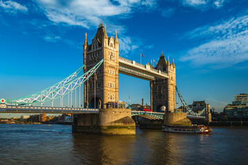 Wall Mural - Tower Bridge by river thames located in London, England, United kingdom