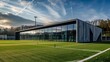 State-of-the-Art Soccer Training Facility Shines under a Sunlit Sky