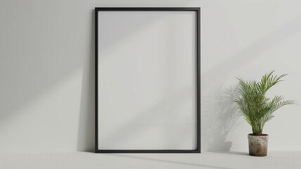 Wall Mural - blank frame on the wall