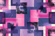 Vaporwave Square Pattern, Distinctive color palette ,seamless repeating pattern.