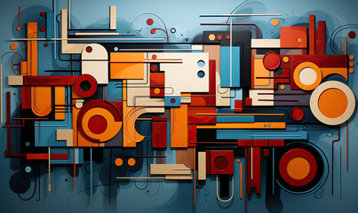 Wall Mural - background for design, 3d creative color background.