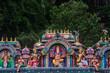 Colorful Hindu Statutes at Batu Caves, Kuala Lumpur, Malaysia.  Batu Caves is the most popular tourist attraction 