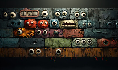 Wall Mural - background for design, 3d creative color background.