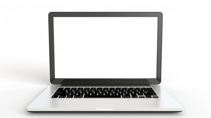 Canvas Print - laptop isolated on white background, laptop blank screen for mockup