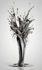 Abstract Vertical Twist: Dynamic 3D Formations