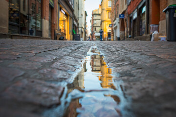 Canvas Print - street in the old town