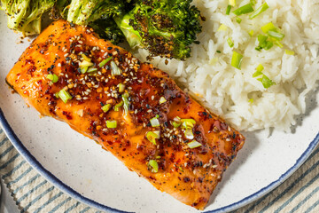 Sticker - Healthy Homemade Baked Hot Honey Salmon