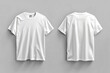 Mockup template White T-Shirt front and back for branding or print
