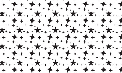 Poster - star vector seamless Pattern isolated repeat background wallpaper. Seamless star pattern. 