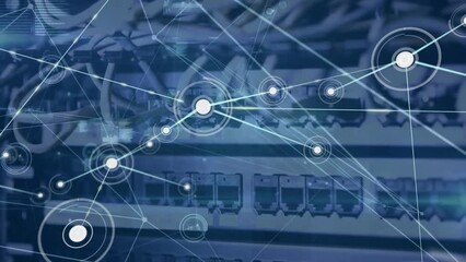 Poster - Animation of network of connections over computer server
