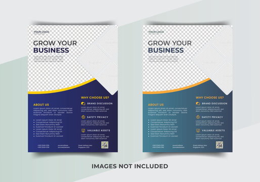  Modern flyer design template vector, Leaflet, presentation book cover templates,Flyer layout in A4 size