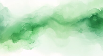 Wall Mural - Abstract green watercolor background