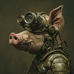 Cyborg war pig