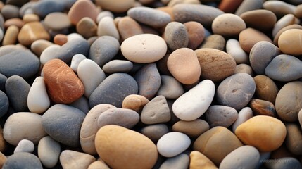 Poster - Close up view of a pile of rocks, perfect for geological or construction concepts